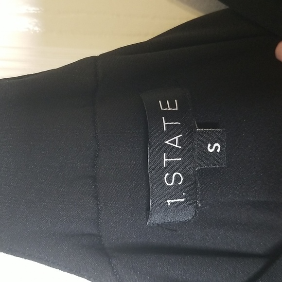 1 State Womens Tie Front Black Jumpsuit - Picture 9 of 13